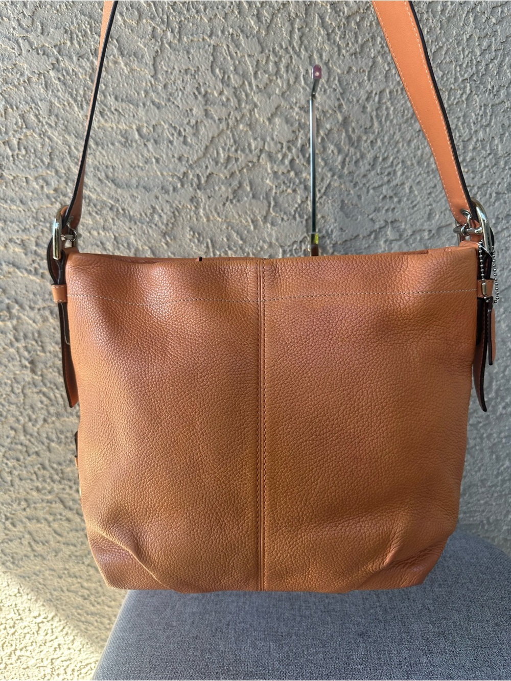 COACH Leather Duffle Crossbody Bag